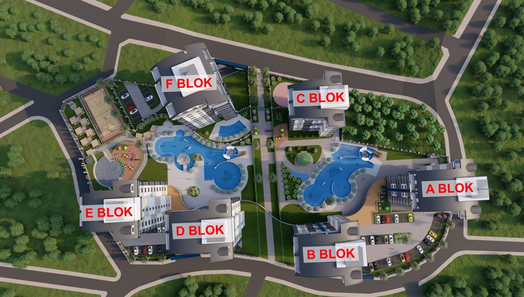 Stilfuld lejlighed med resort-faciliteter i Avsallar Alanya