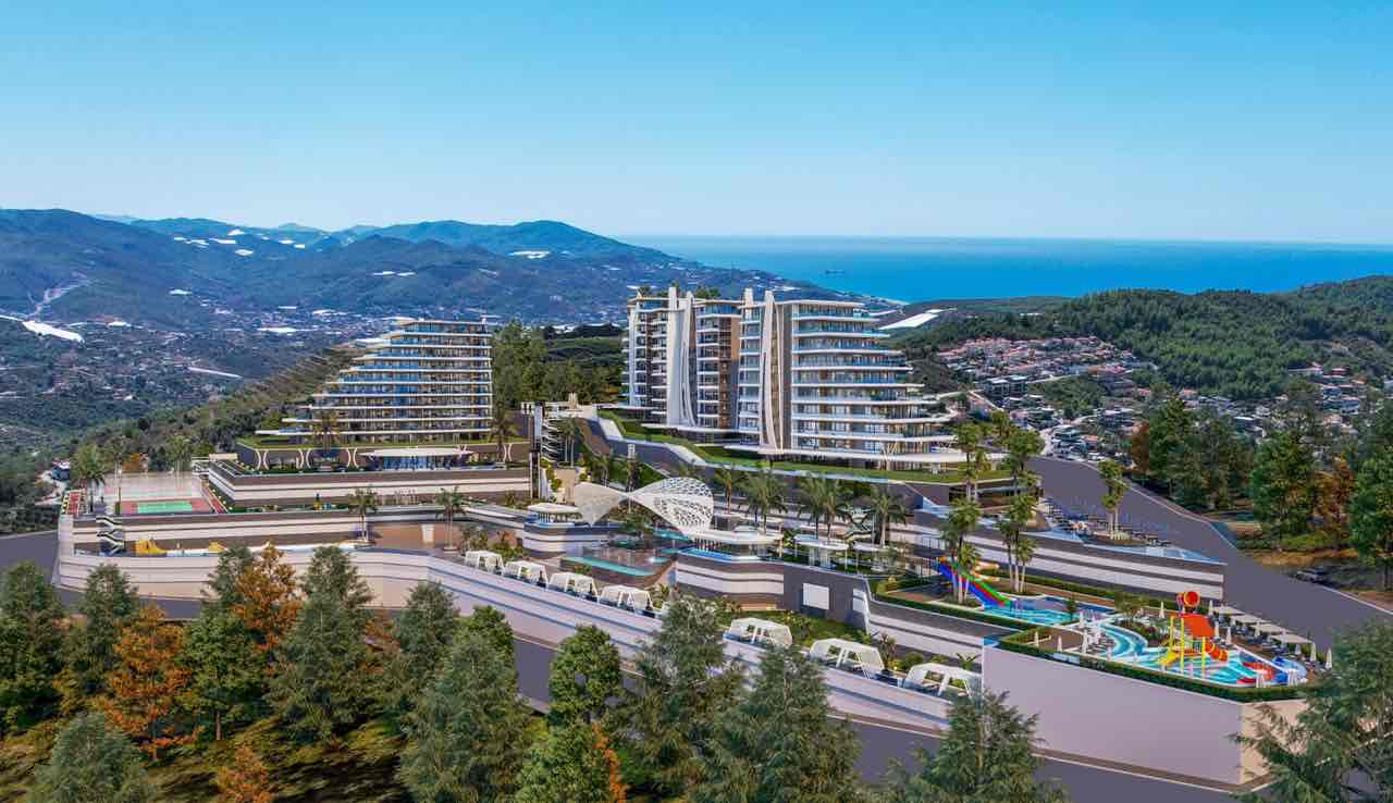 Kargıcak Alanya'da Sosyal Donatılı Lüks Aile Daireleri