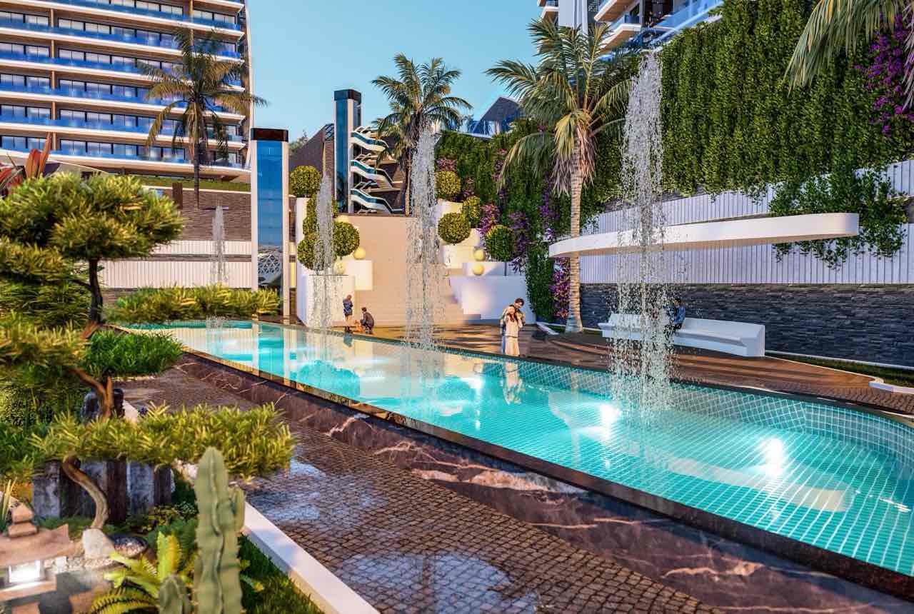 Kargıcak Alanya'da Sosyal Donatılı Lüks Aile Daireleri