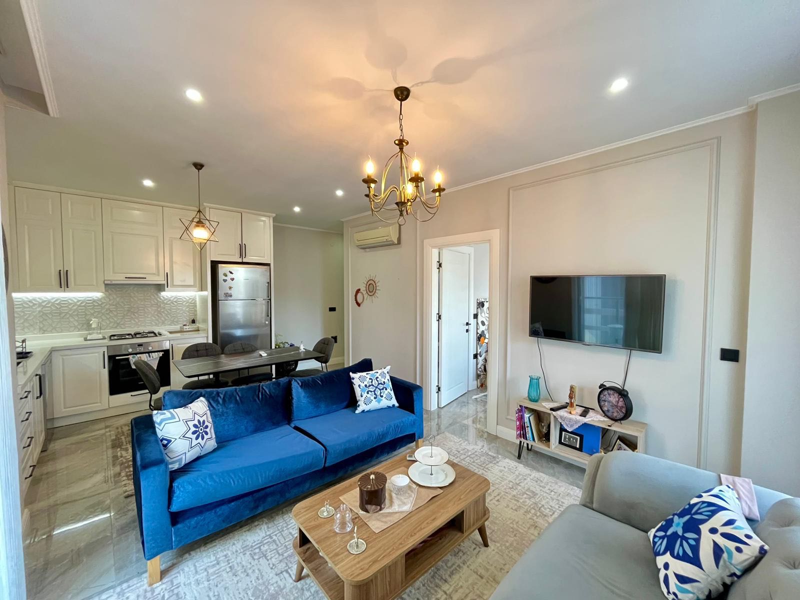 阿兰尼亚Oba区精装两居室公寓：拎包入住，尊享地中海高品质生活