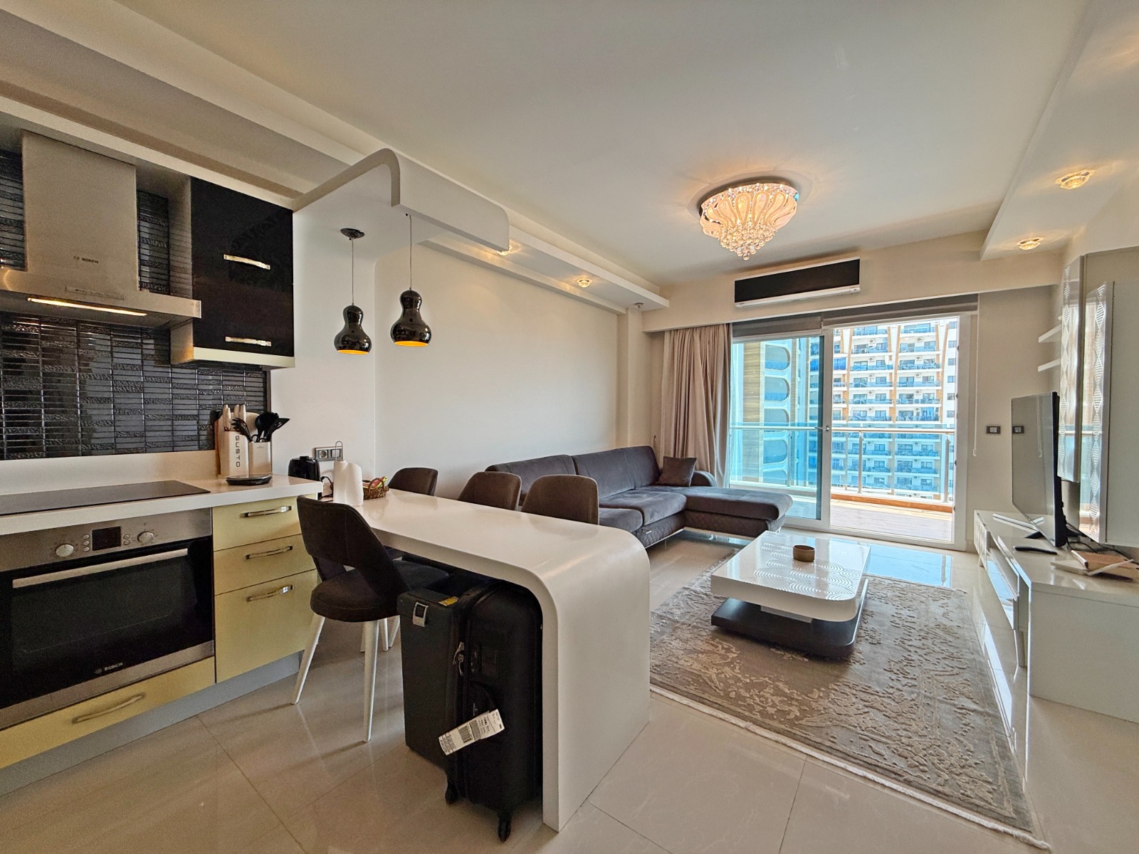 Moderne leilighet i Alanya med ferieanlegg-stil og familievennlige fasiliteter