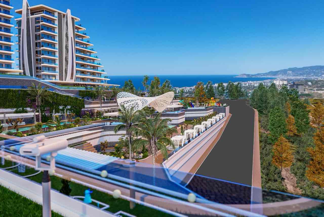 Kargıcak Alanya'da Sosyal Donatılı Lüks Aile Daireleri