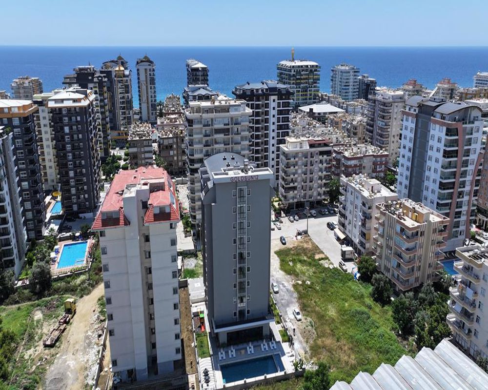 阿兰亚Mahmutlar现代豪华公寓：尊享完善配套与宜居花园