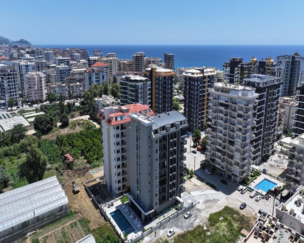 阿兰亚Mahmutlar现代豪华公寓：尊享完善配套与宜居花园