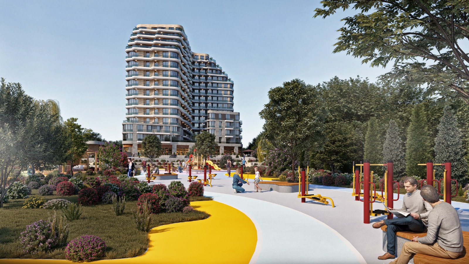 Spacious Furnished Apartment for Sale in Istanbul with Garden and Fitness Amenities