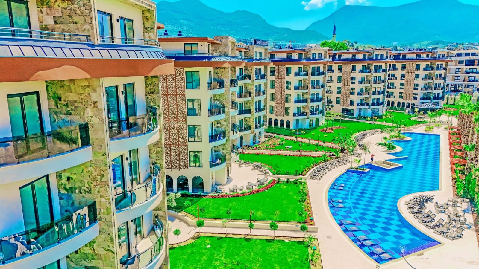 Moderne Residenz-Wohnung in Oba, Alanya mit exklusiven Annehmlichkeiten