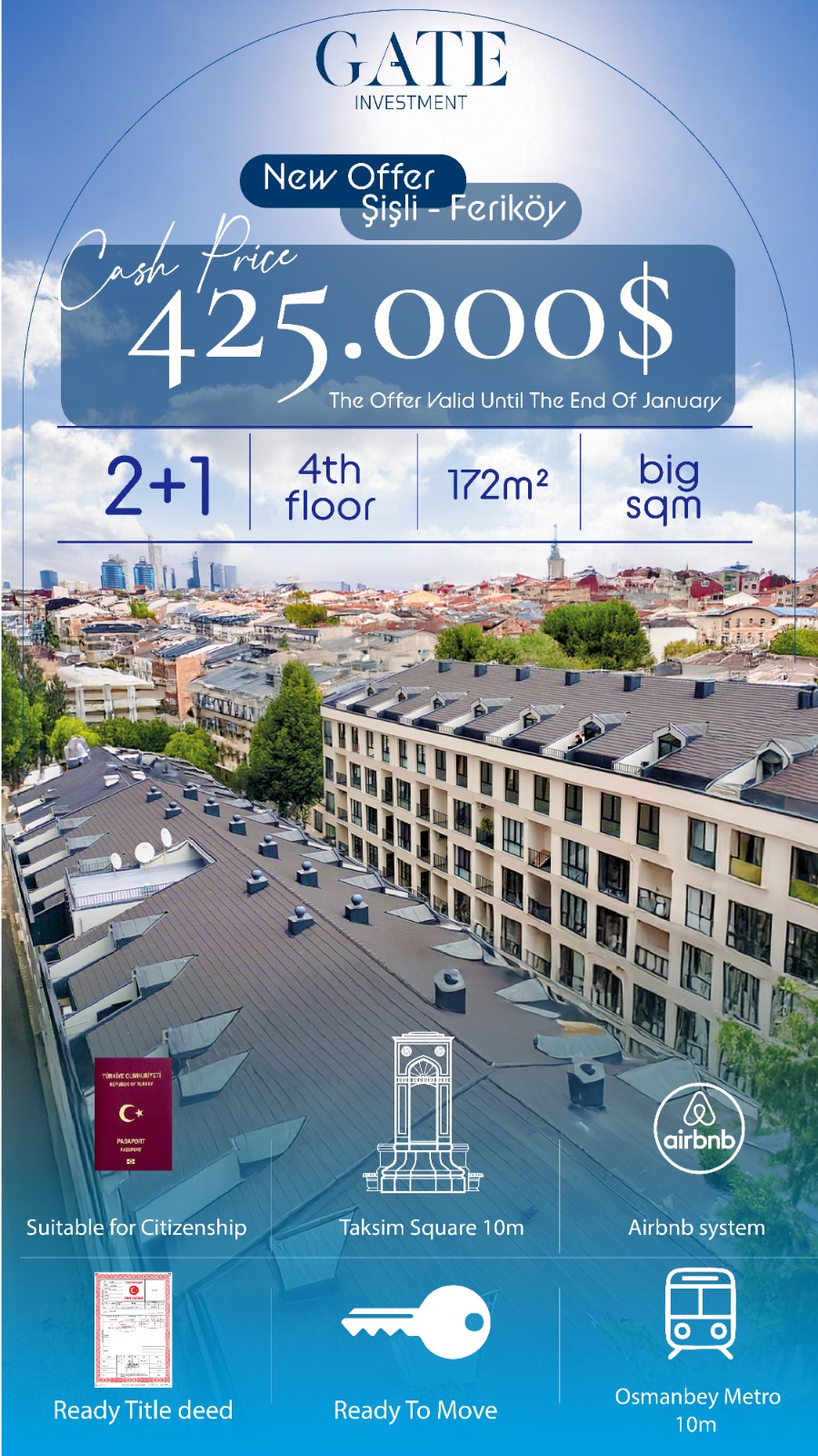 Modern Garden Apartment for Sale in Istanbul with Extensive Family Wellness Facilities