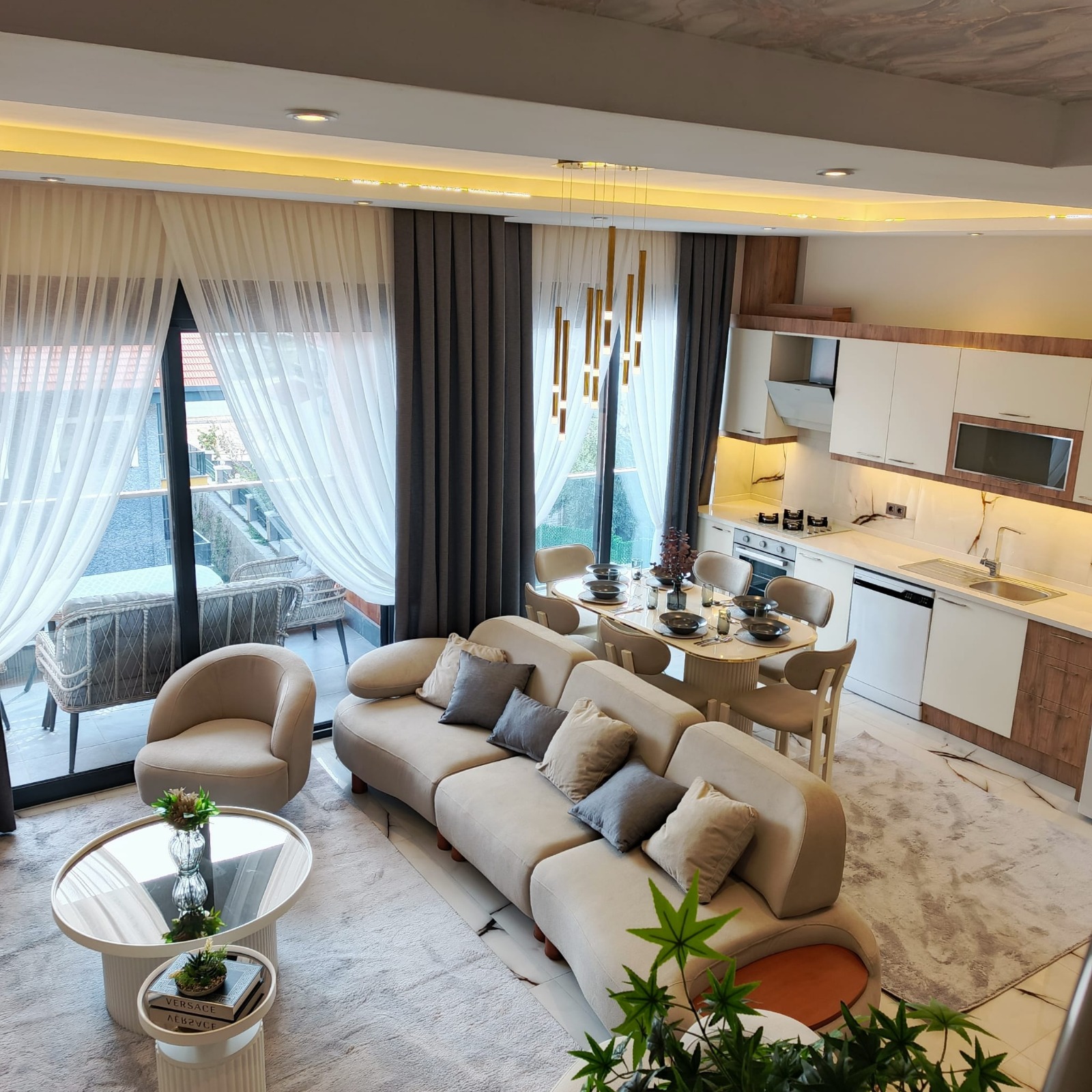 Spacious Modern Apartment for Sale in Hasbahce Alanya with Extensive Facilities