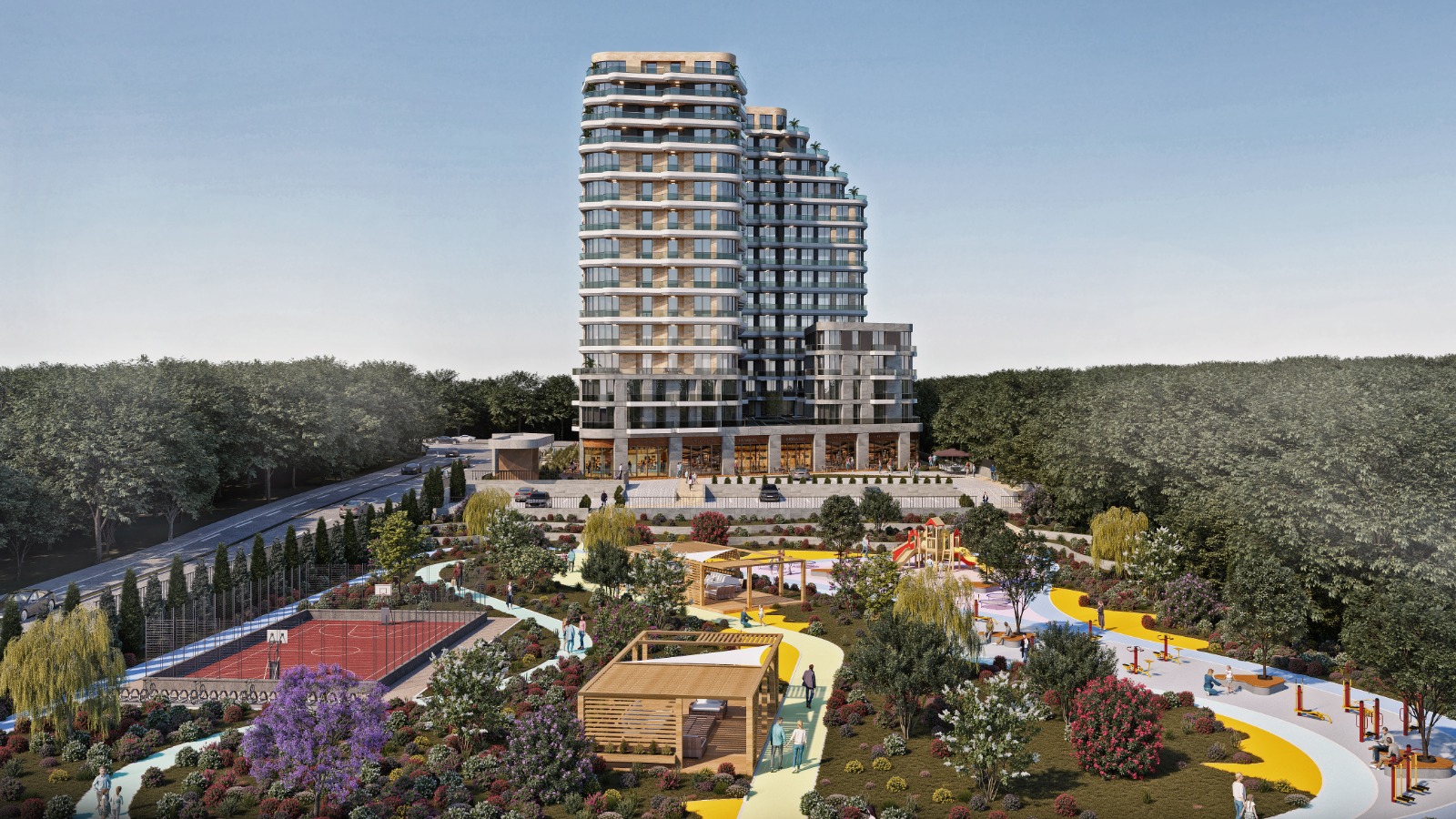 Spacious Furnished Apartment for Sale in Istanbul with Garden and Fitness Amenities