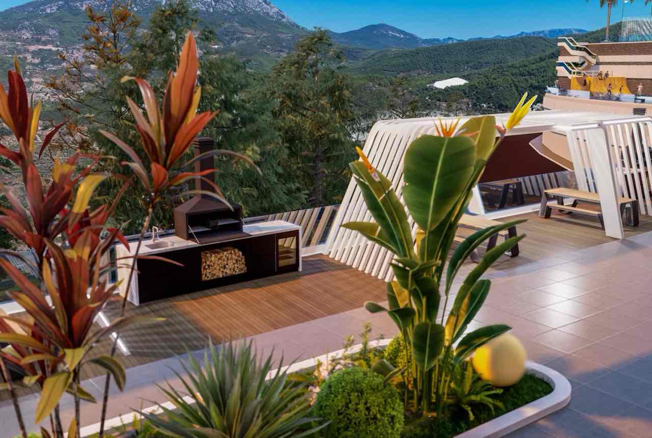 Kargıcak Alanya'da Sosyal Donatılı Lüks Aile Daireleri