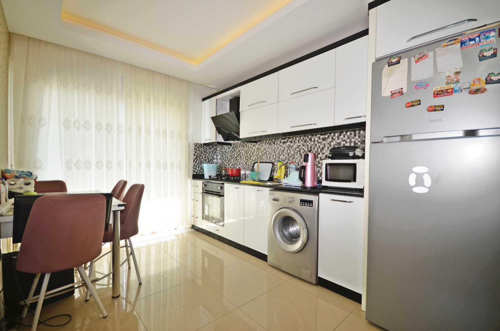 Alanya Mahmutlar'da Eşyalı, Kapsamlı Olanaklı Modern Daire