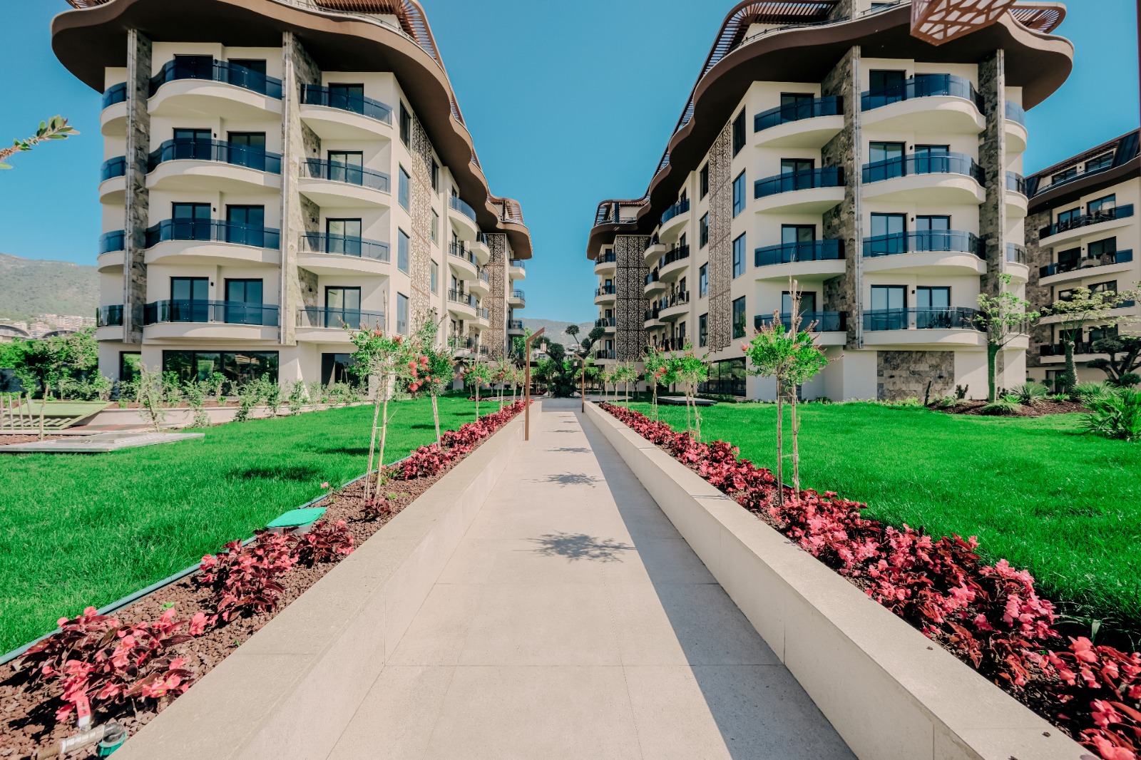 Moderne Residenz-Wohnung in Oba, Alanya mit exklusiven Annehmlichkeiten