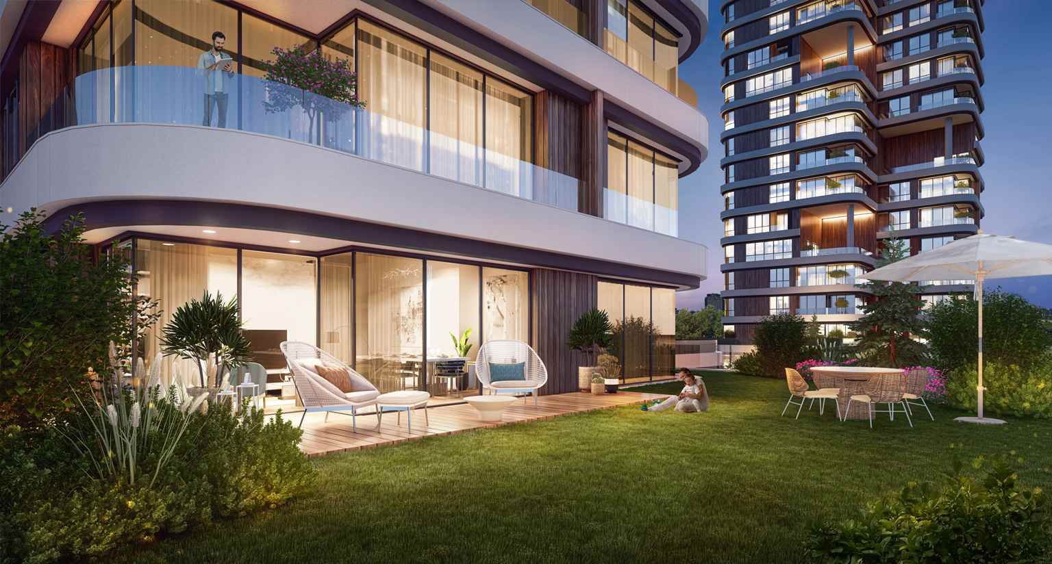 Appartements Modernes Exclusifs à Istanbul avec Jardins Privatifs