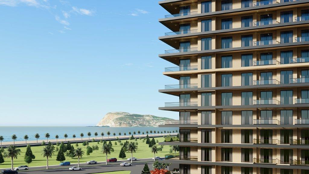 土耳其阿拉尼亚Tosmur区现代海滨公寓：2025年落成尊享五星配套