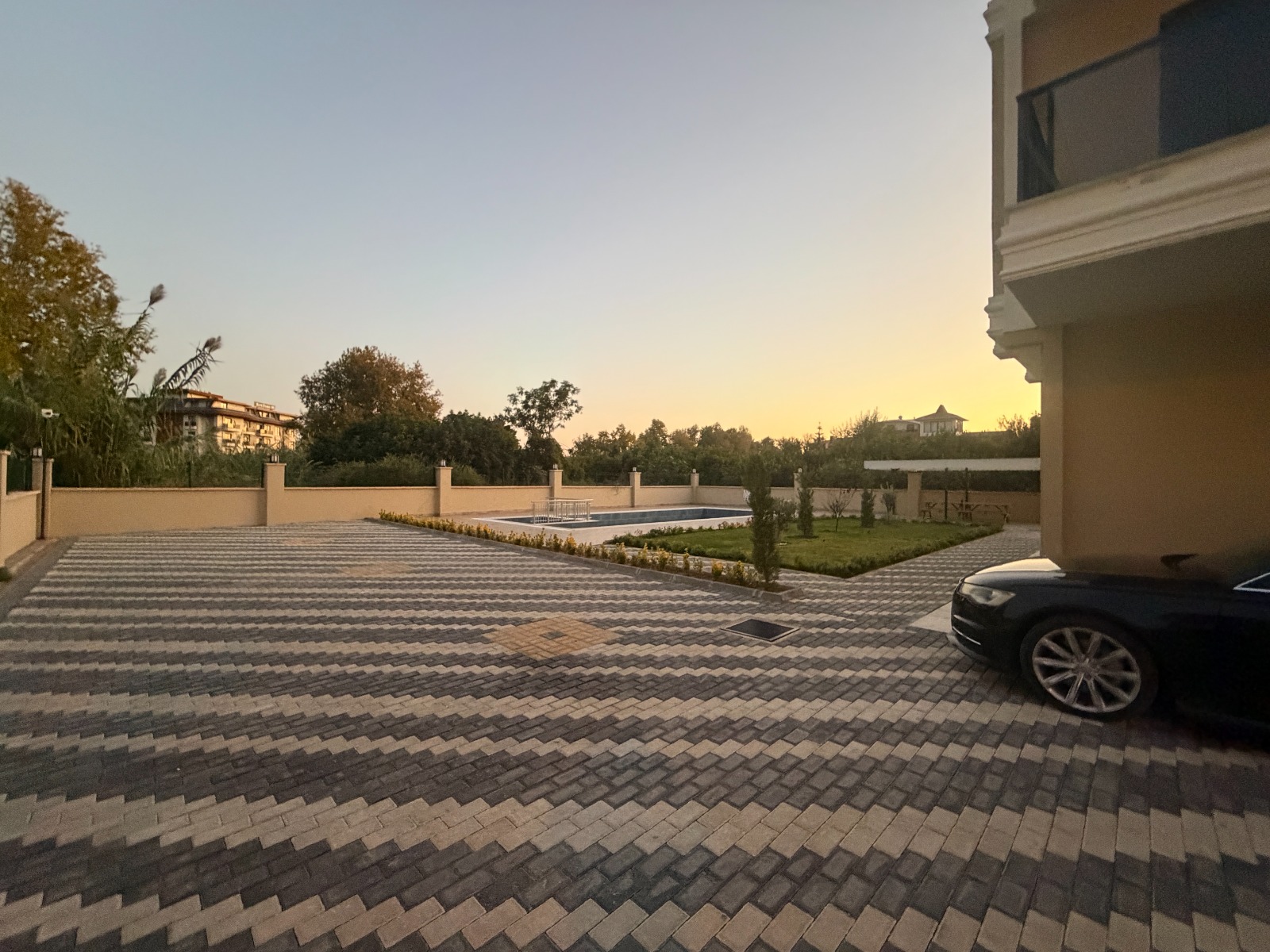 阿兰尼亚 Oba 区现代花园公寓：近医院，理想的全年居住投资选