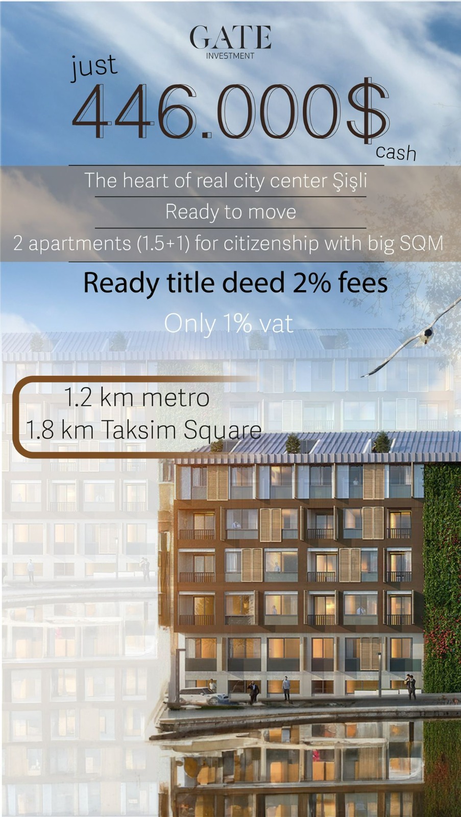 Modern Garden Apartment for Sale in Istanbul with Extensive Family Wellness Facilities